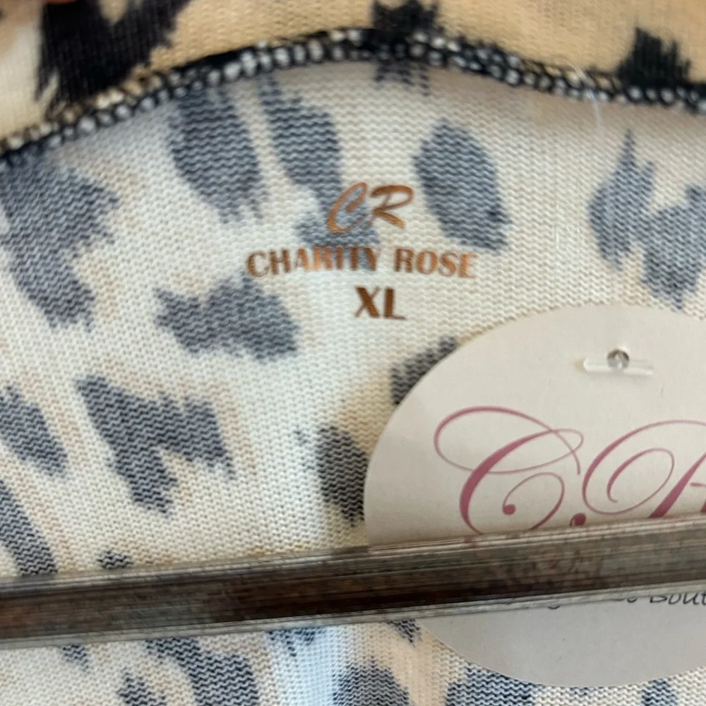 Charity Rose Leopard Long Cardigan NWT  XL